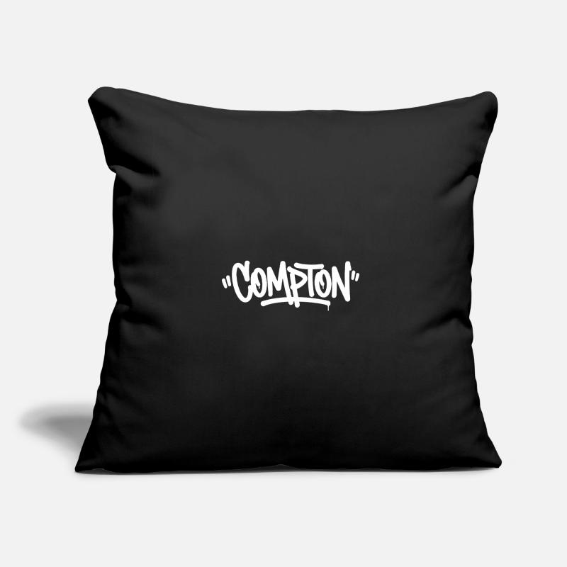 Compton Graffiti Housse de coussin décorative 45 x 45 cm