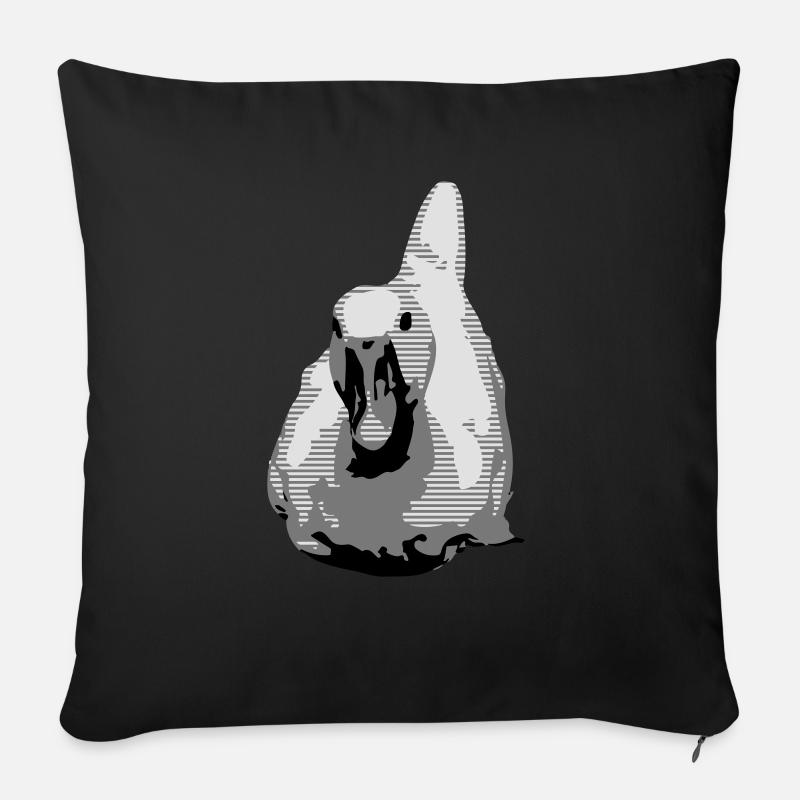 Gans gut - Sofakissenbezug 45 x 45 cm - Schwarz