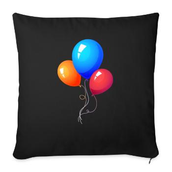 Happy Birthday - Sofa pillowcase 17,3'' x 17,3'' (45 x 45 cm) - black - Front