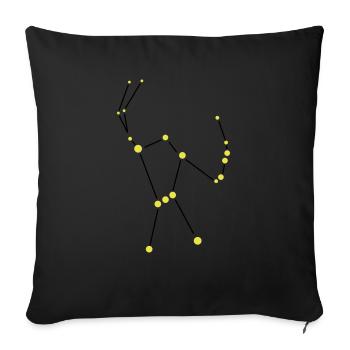 Star constellation - Orion - Sofa pillowcase 17,3'' x 17,3'' (45 x 45 cm) - black - Front
