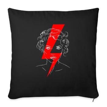Justice pour les femmes - strajk kobiet - Housse de coussin décorative 45 x 45 cm - noir - Devant