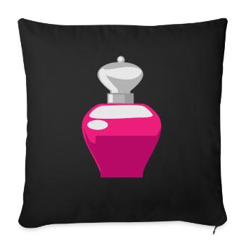 Parfum - Housse de coussin décorative 45 x 45 cm - noir - Devant