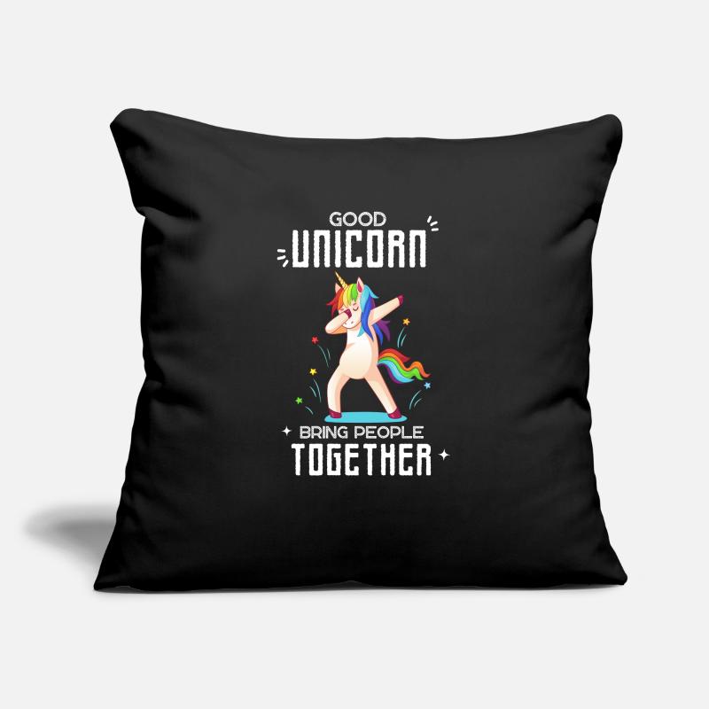 drôle de conception de licorne Housse de coussin décorative 45 x 45 cm