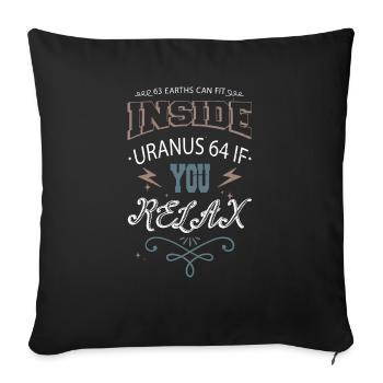 birthday gift present fun astronomy tshirt art - Sofakissenbezug 45 x 45 cm - Schwarz - Vorne