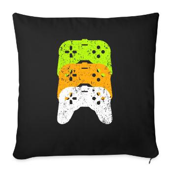 Gaming - Sofa pillowcase 17,3'' x 17,3'' (45 x 45 cm) - black - Front