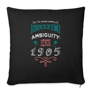 editor novelist school christmas contentwriter - Sofa pillowcase 17,3'' x 17,3'' (45 x 45 cm) - black - Front