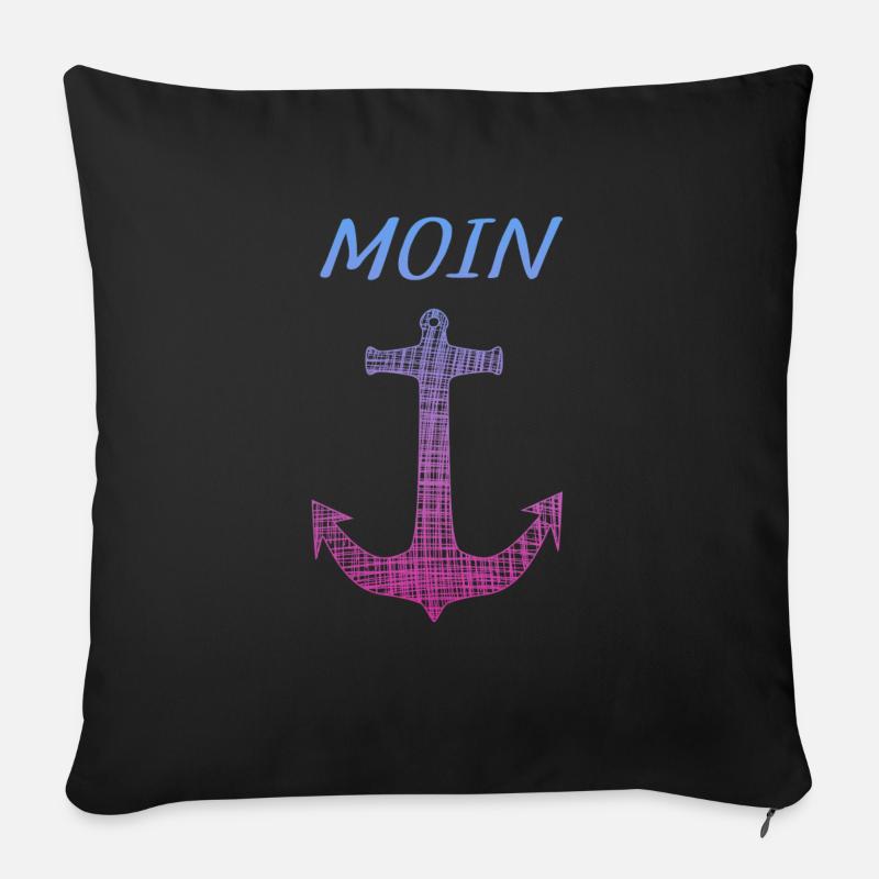 Moin - Sofakissenbezug 45 x 45 cm - Schwarz