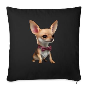 Chihuahua Dog Dog Owner Chihuahua Puppy Dogs - Sofa pillowcase 17,3'' x 17,3'' (45 x 45 cm) - black - Front