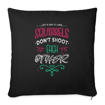 present idea funny happy bday fun funny sayings - Sofakissenbezug 45 x 45 cm - Schwarz - Vorne