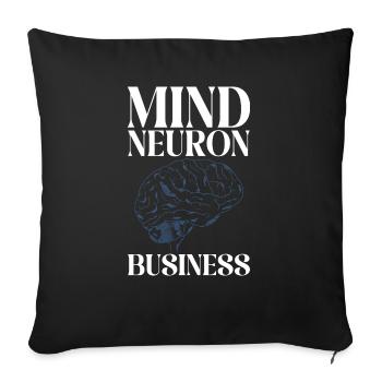 Neurology Nurse Brain Neurologist - Sofa pillowcase 17,3'' x 17,3'' (45 x 45 cm) - black - Front