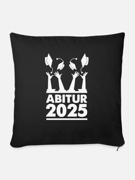 abitur 2025 - Sofakissenbezug 45 x 45 cm - Schwarz