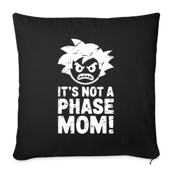 Ce n’est pas une phase maman ! Emo Goth Alternative - Housse de coussin décorative 45 x 45 cm - noir - Devant