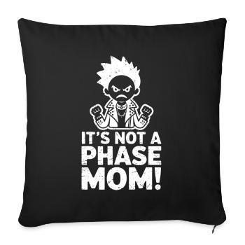 Ce n’est pas une phase maman ! Emo Goth Alternative - Housse de coussin décorative 45 x 45 cm - noir - Devant