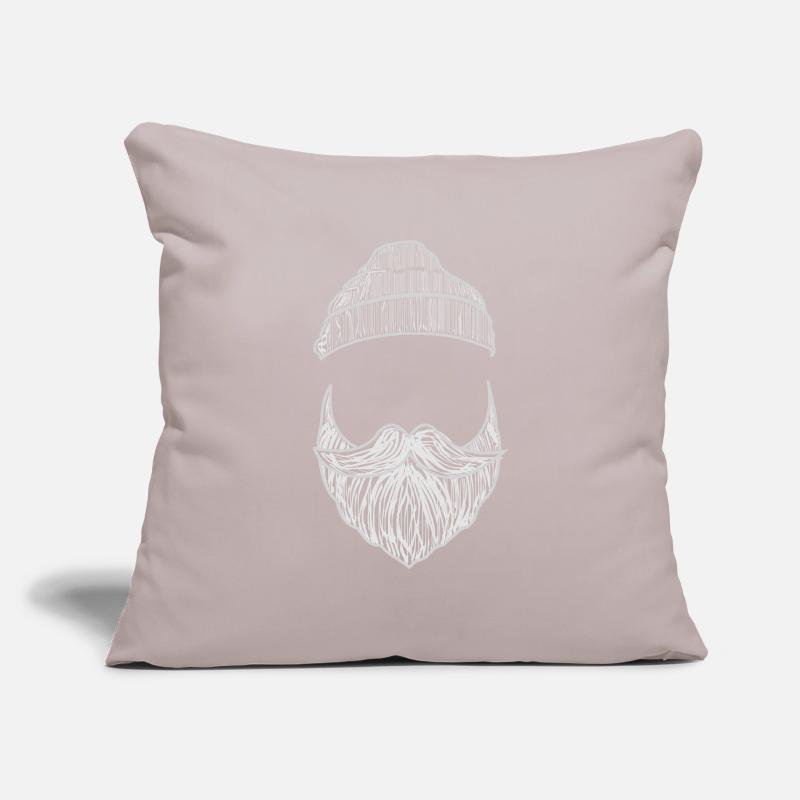 Beard with cap Sofa pillowcase 17,3'' x 17,3'' (45 x 45 cm)