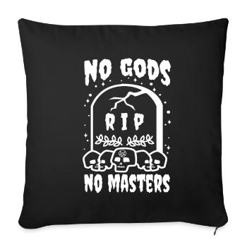 No Gods No Masters - Sofa pillowcase 17,3'' x 17,3'' (45 x 45 cm) - black - Front
