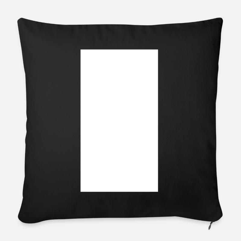 Rechteck - Sofakissenbezug 45 x 45 cm - Schwarz