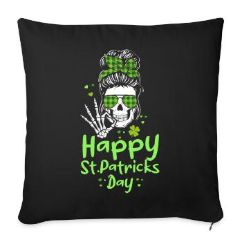 Fête des pères 4 juillet Journée commémorative de Joe Biden - Housse de coussin décorative 45 x 45 cm - noir - Devant