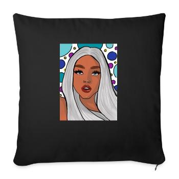 express yourself - Sofa pillowcase 17,3'' x 17,3'' (45 x 45 cm) - black - Front