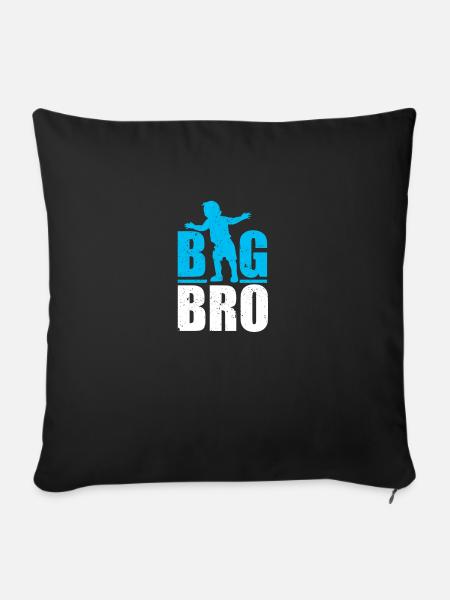 BIG BRO - Sofakissenbezug 45 x 45 cm - Schwarz