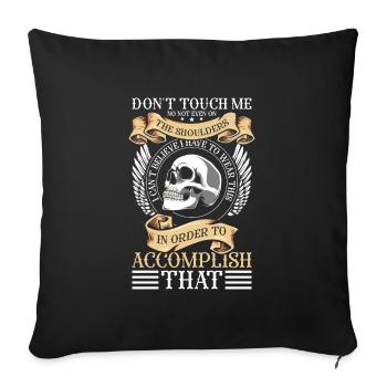 Just watch funny - Sofa pillowcase 17,3'' x 17,3'' (45 x 45 cm) - black - Front