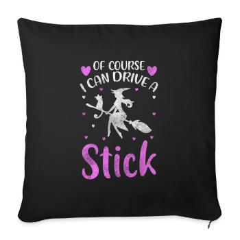 Sorcières Les balais des sorcières Sorts Monstres - Housse de coussin décorative 45 x 45 cm - noir - Devant