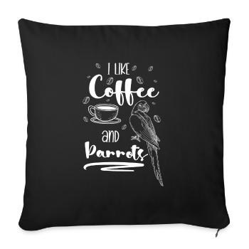Bird, Animal, Flying, Tropical - Sofa pillowcase 17,3'' x 17,3'' (45 x 45 cm) - black - Front