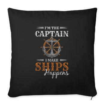 Model Making Water Maritime - Sofa pillowcase 17,3'' x 17,3'' (45 x 45 cm) - black - Front