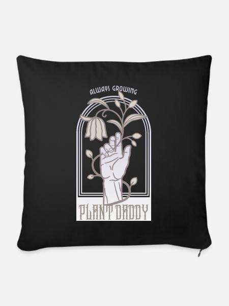 Plant Daddy - Sofakissenbezug 45 x 45 cm - Schwarz
