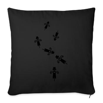 Scarecrow - Sofa pillowcase 17,3'' x 17,3'' (45 x 45 cm) - black - Front