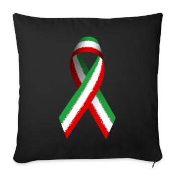Iranian protest for peace and freedom - Sofa pillowcase 17,3'' x 17,3'' (45 x 45 cm) - black - Front