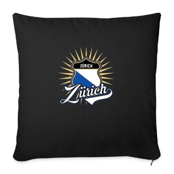 Zurich - Sofa pillowcase 17,3'' x 17,3'' (45 x 45 cm) - black - Front