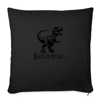 Back In My Day Parents Grandparents - Sofa pillowcase 17,3'' x 17,3'' (45 x 45 cm) - black - Front