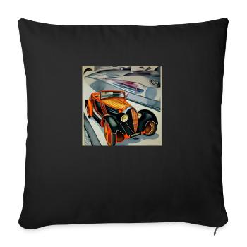 Car hot - Sofakissenbezug 45 x 45 cm - Schwarz - Vorne