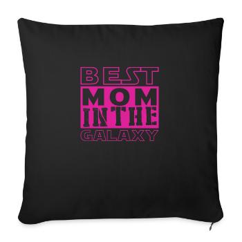 Best mom - Sofakissenbezug 45 x 45 cm - Schwarz - Vorne