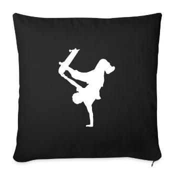 Skateurs masculins Skateurs féminins Skateurs - Housse de coussin décorative 45 x 45 cm - noir - Devant
