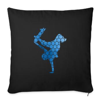 Skater Skateboard Hommes Skateboa Femmes - Housse de coussin décorative 45 x 45 cm - noir - Devant