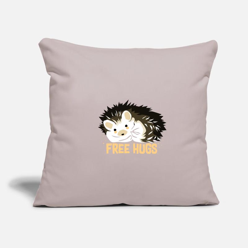 Hugging hedgehogs Sofa pillowcase 17,3'' x 17,3'' (45 x 45 cm)