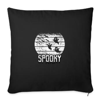 Spooky Full Moon Halloween Night - Housse de coussin décorative 45 x 45 cm - noir - Devant