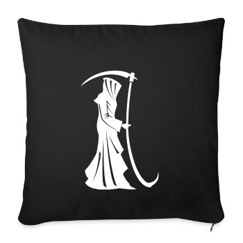 Grim Reaper, Reaper - Sofa pillowcase 17,3'' x 17,3'' (45 x 45 cm) - black - Front