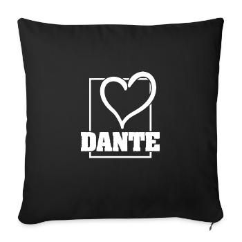 Ms. Dante - Sofa pillowcase 17,3'' x 17,3'' (45 x 45 cm) - black - Front