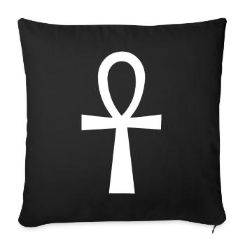 Hieroglyphs - Sofakissenbezug 45 x 45 cm - Schwarz - Vorne