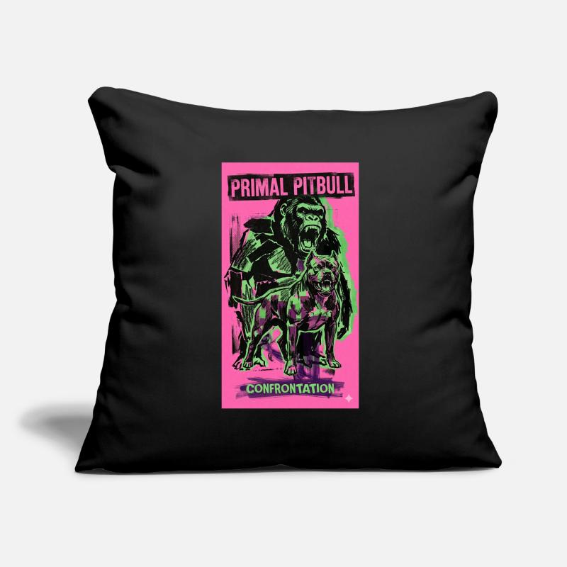 Primal Pitbull Confrontation Sofa pillowcase 17,3'' x 17,3'' (45 x 45 cm)