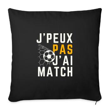 I can't I Match - Sofa pillowcase 17,3'' x 17,3'' (45 x 45 cm) - black - Front