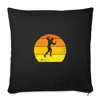 BODYBUILDING idée cadeau original et personnalisé - Housse de coussin décorative 45 x 45 cm - noir - Devant