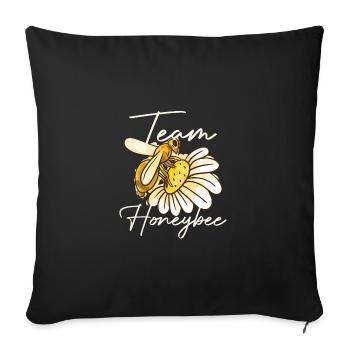 Bees Beekeepers Honey Bees Honey Lovers Honey Lovers - Sofa pillowcase 17,3'' x 17,3'' (45 x 45 cm) - black - Front
