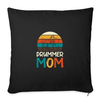 Drummer Drums Music Band Drums Drum - Sofa pillowcase 17,3'' x 17,3'' (45 x 45 cm) - black - Front