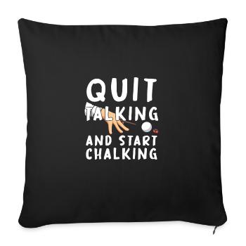 Sie Rack 'Em I Crack 'Em Billardkugel Pool Lovers - Sofakissenbezug 45 x 45 cm - Schwarz - Vorne