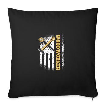 Lustige Schreiner Handwerker Werkzeug Spaß Liebhab - Sofakissenbezug 45 x 45 cm - Schwarz - Vorne