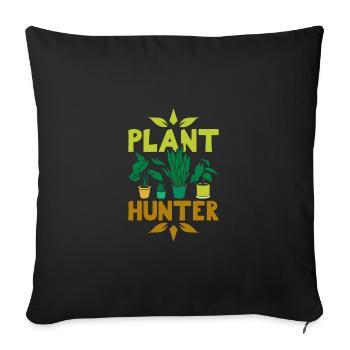 Horticulturist Botanist plant hunter - Sofa pillowcase 17,3'' x 17,3'' (45 x 45 cm) - black - Front