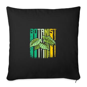 Retro Vintage Horticulturist Botanist - Sofa pillowcase 17,3'' x 17,3'' (45 x 45 cm) - black - Front